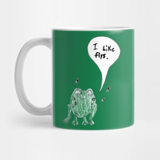 The Frog Says I Like Flies Mug